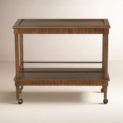 Oak Bar Cart