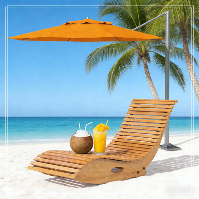 Chaise berçante en bois, chaise berçante d'extérieur