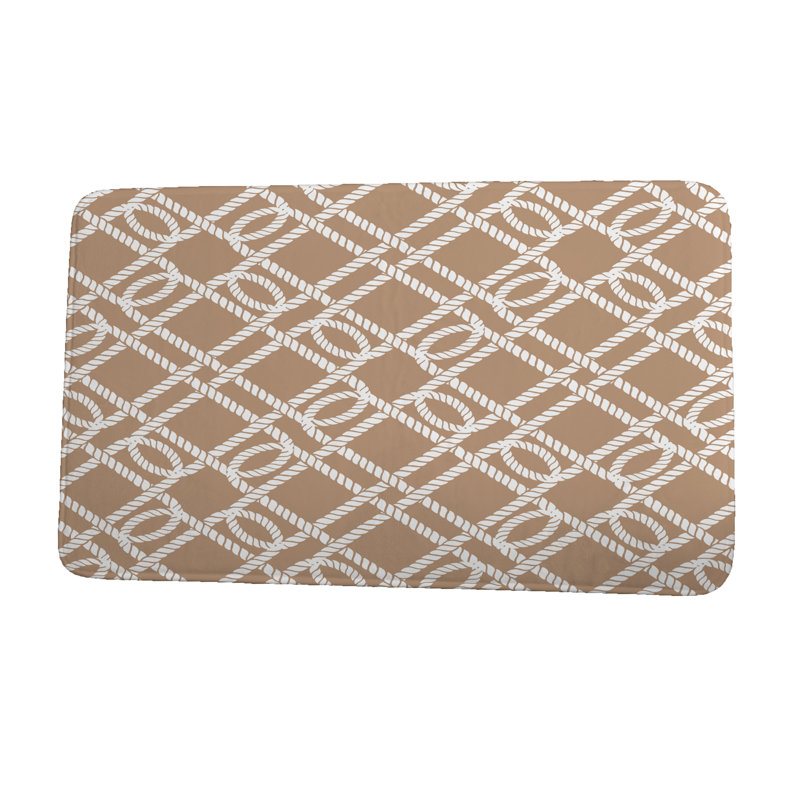 Tapis de bain E by Design, l 17 po x L 24 po, Brun