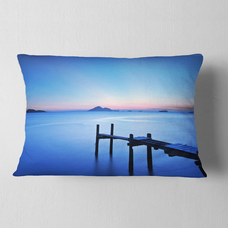 Coussin en bois Seascape