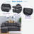 Modular Sleeper Sectional Sofa With Hidden Storage And Comfortable Back Cushions