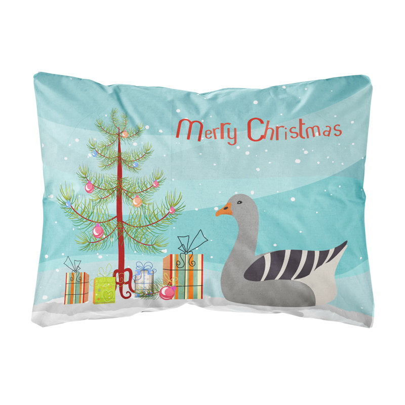  Coussin intérieur / extérieur Pilgrim Goose Christmas