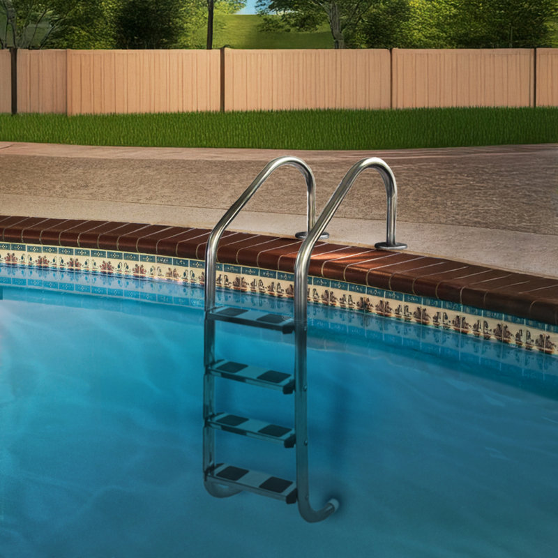 Échelle de piscine en acier inoxydable à 4 marches - 72 po