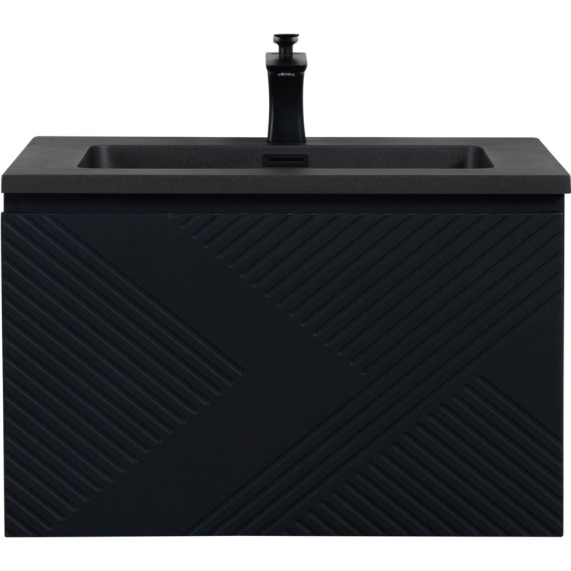 Ensemble de meuble-lavabo simple mural 29,5 "Brui