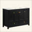 Meuble-lavabo pour salle de bain avec lavabo en résine, armoire de rangement abondante - 4 portes à fermeture douce et 2 tiroirs-653568359