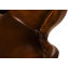 Iron Label 43cm H Genuine Leather Upholstered Side Chair in Tan