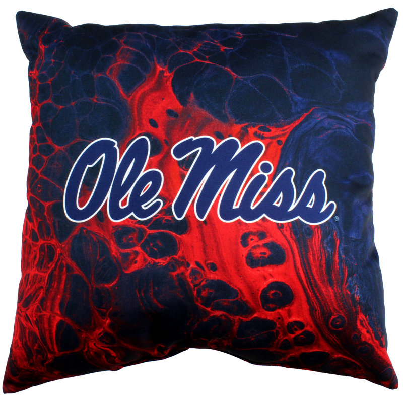 NCAA Reversible Throw Pillow, Ole Miss Rebels