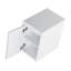 Armoire d'appoint de salle de bain 12 "blanc brillant avec portes à fermeture douce et monture flottante | Idée cadeau