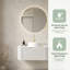 Ensemble de meuble-lavabo de 36 pouces, armoire de rangement flottante en contreplaqué avec lavabo rond en céramique blanche et comptoir en pierre frittée blanc de Carrare, blanc-1264957577