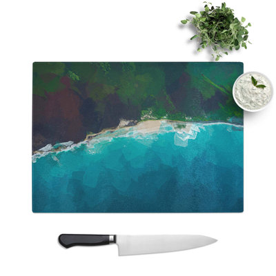 Tempered Glass Beach in Hawaii Chopping Board