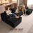 Navarrie Boneless 134" U-Shaped Sectional, No Assembly Required Compression Sofa with Dual Chaises-920495846