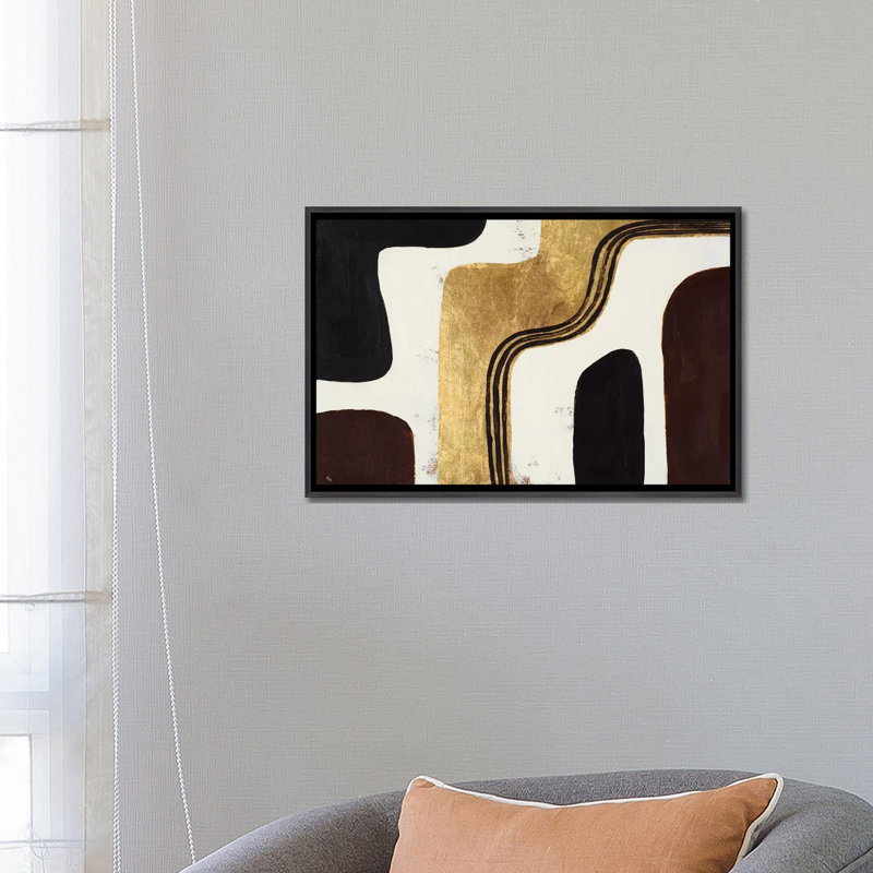 « Retro Africa » par Patricia Pinto-impression, Pas de tapis, H 26 po x l 18 po x 1,5 po, Toile avec cadre noir patiné