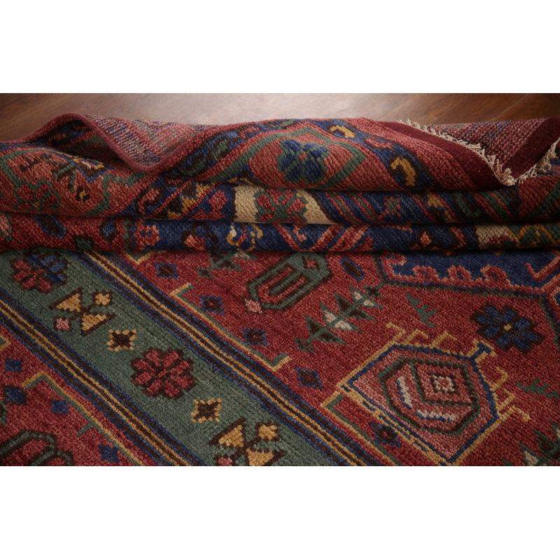 Tapis à motif oriental traditionnel géométrique 8 x 10