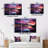 Modern Cities & Countries Wall Decor on Metal