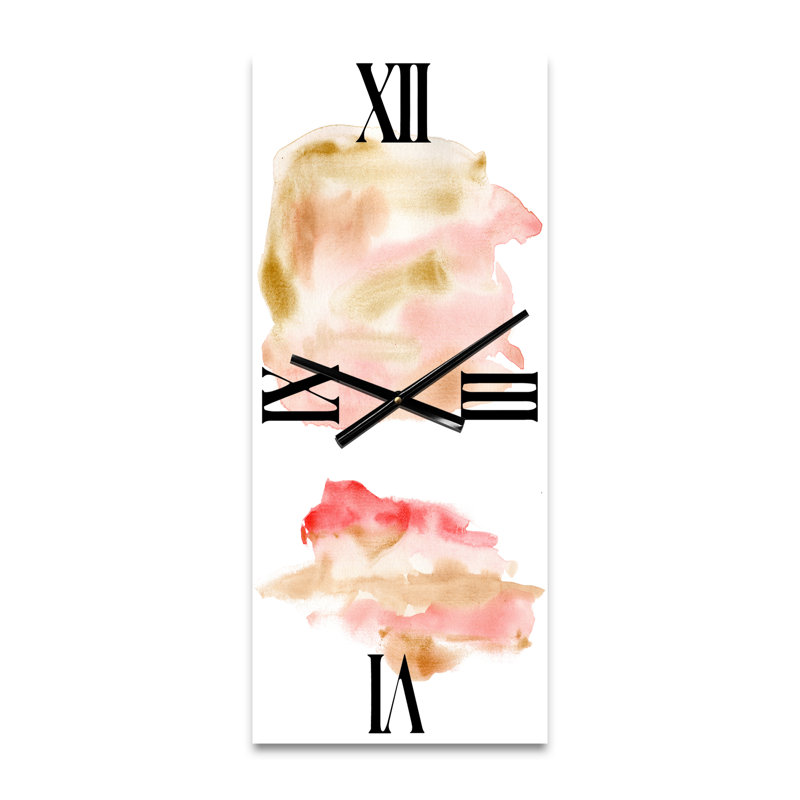 Horloge murale abstraite avec taches, Grand