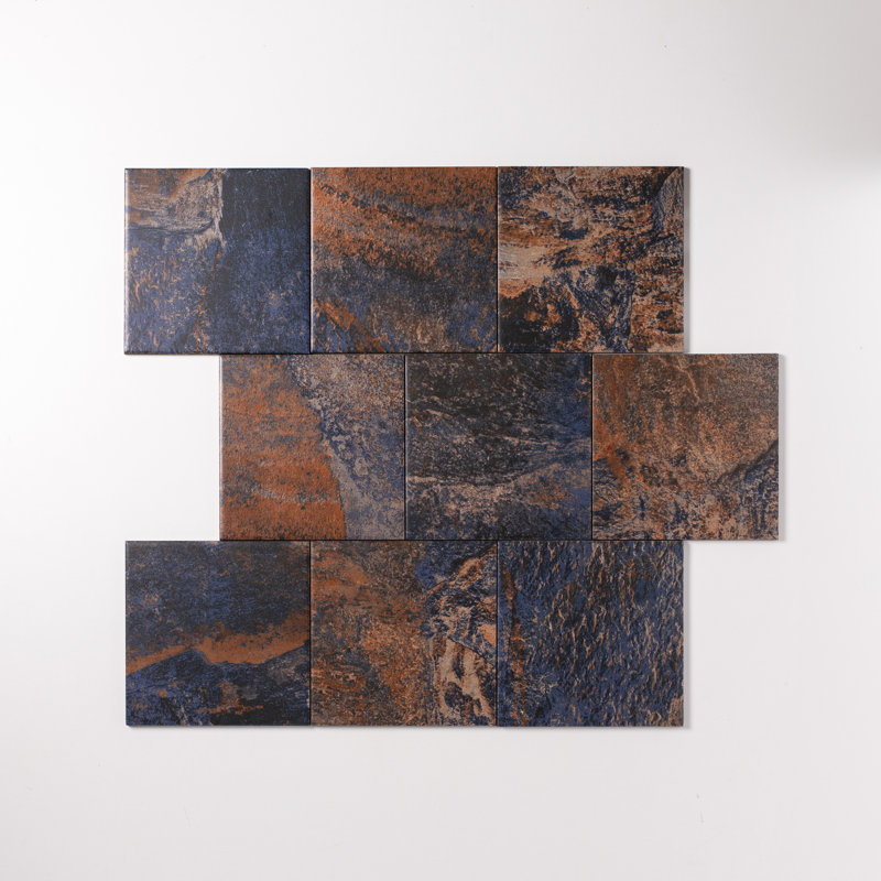 Carreau de mur en porcelaine émaillée matte 6 po x 6 po Seascape, Crustacé mat