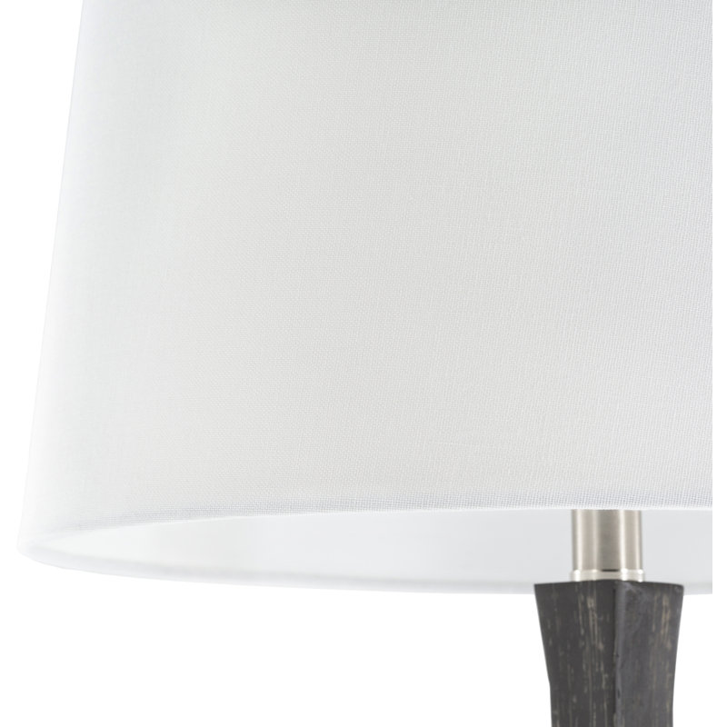 Skeffingt Resin Table Lamp, Charcoal/White