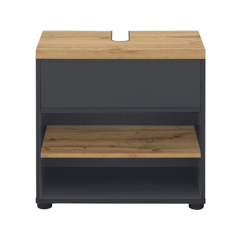 Nayelys 57cm Kitchen Pantry, Anthr/Oak
