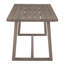 Table d'extérieur pour patio, cour, jardin, brun