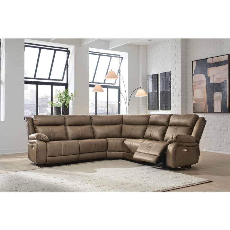 Max-Media 5-Piece Power Reclining Sectional
