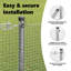 140 cm H x 1000 cm W Steel Border Fencing