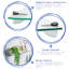 Harbour Housewares - Floating Glass Corner Shelf with Silver Brackets-98431232