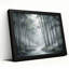 Toile noire encadrée en bois noir pour salon, chambre à coucher, bureau ou vestibule - décoration murale décorative avec forêt de bambous-129049774-129049779