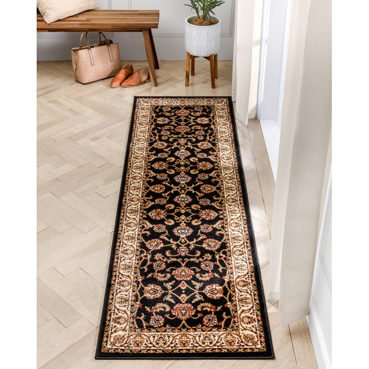 Belliere Sarouk Black Traditional Rug