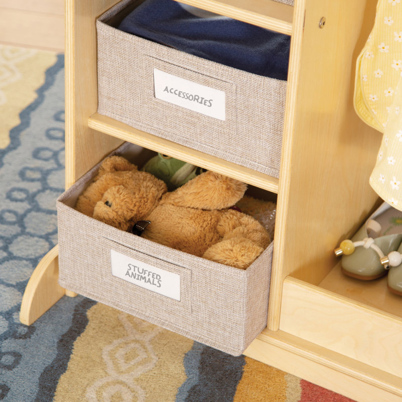 EdQ Essentials Dress-up Storage with Bins, Wood