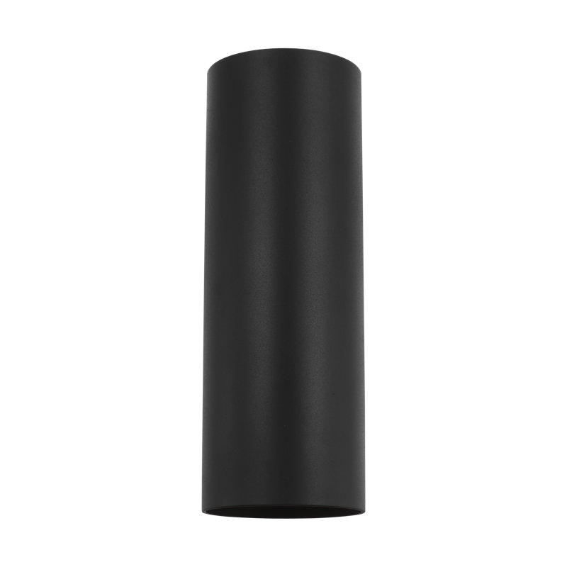 Outdoor Cylinders Two Light Wall Lantern, 14.25" H x 5" W x 7.75" D