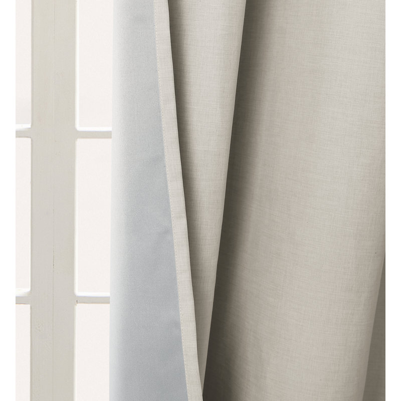 Panneau de rideau simple obscurcissant avec œillets, L 54 po x L 63 po, Blanc