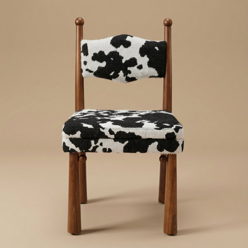 Chaise Kenyatta Bol Sant, Blanc / noir , 1, Noyer