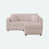 Microfibre rose clair