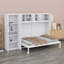 Lit escamotable mural avec armoires Murphy-544792953