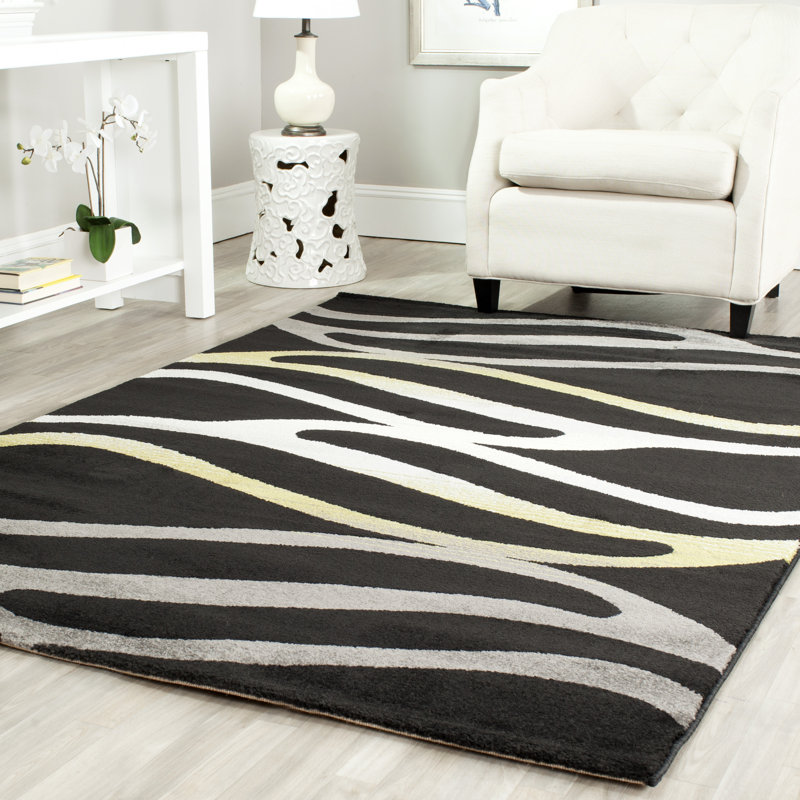Shroyer Porcello Performance Abstract Rug, Rectangle 5'3" x 7'7"
