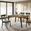 Chaise d'appoint brune et noire (ensemble de 2)