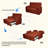 61-Inch Large-Size Living Room/Bedroom Fabric Sofa Bed Combination, Reinforced Iron Frame, Storage Pockets On Both Sides, Adjustable Backrest.-584119338