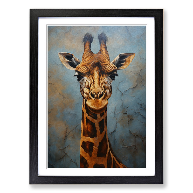 Single Picture Frame Print on Wood, Black Framed, 64cm H x 46cm W