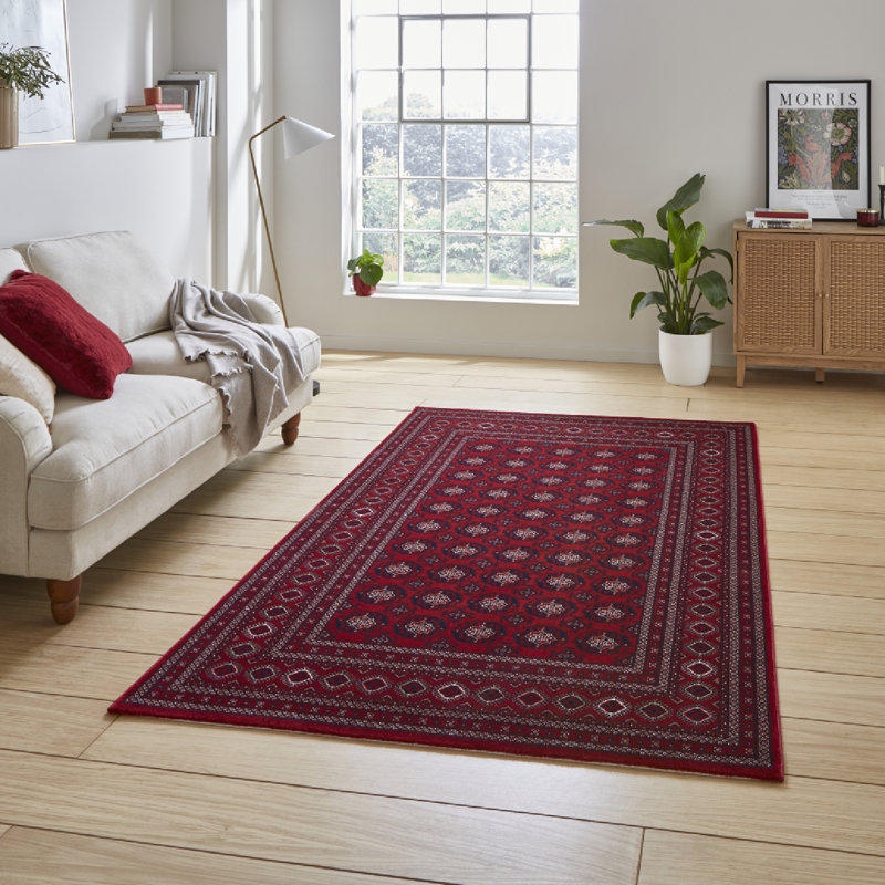 Dubai area rug Machine Woven Rectangle Red, Rectangle 120 x 170cm