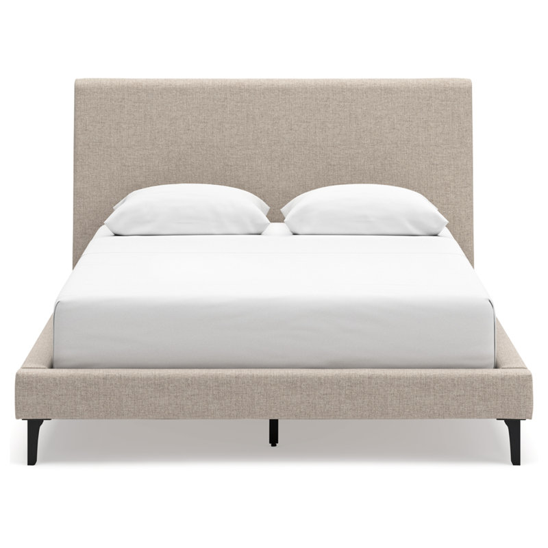 Marmion Upholstered Bed With Roll Slats, Queen