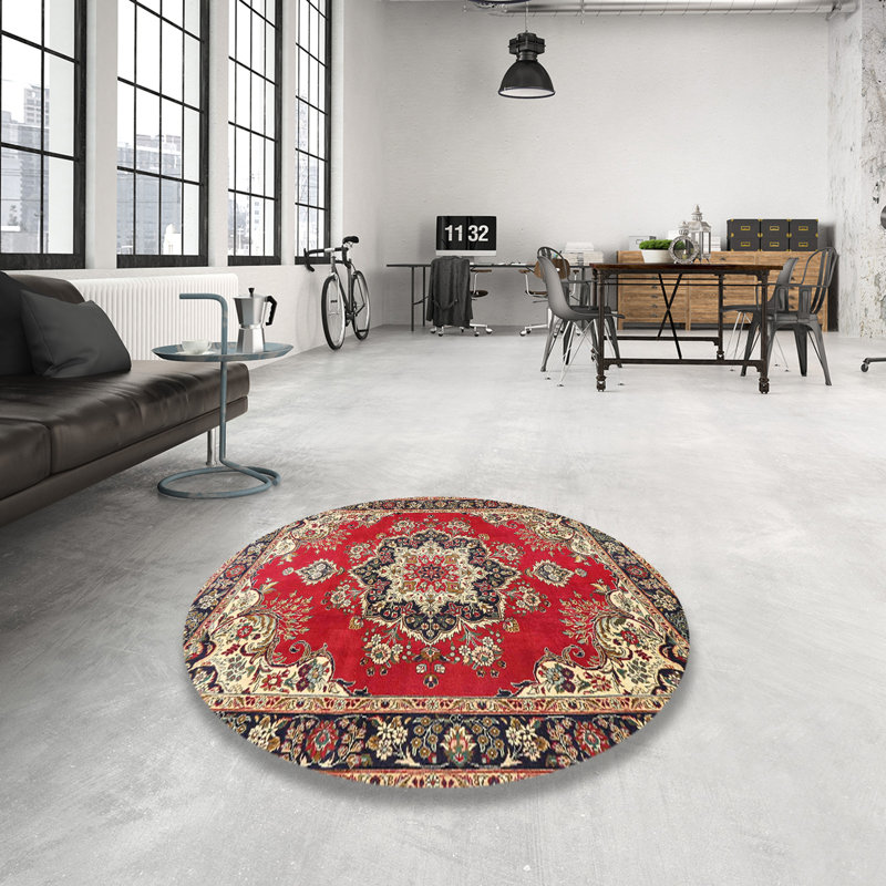 Oriental Indoor Rug, Round 5'