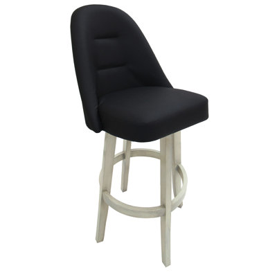 Tabouret de bar pivotant Holifield de 26 po M-235 avec base Holifield - Moka foncé