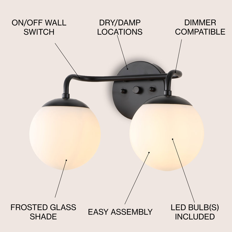 Sommers 2 - Light Vanity Light, Matte Black