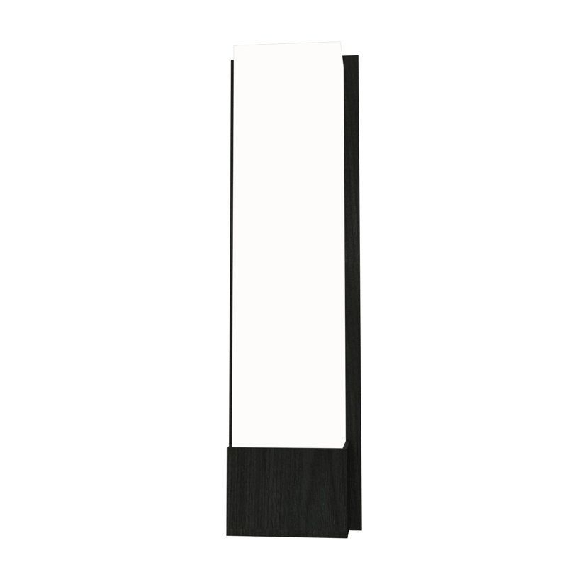 1 - Light LED Flush Mounted Sconce, Charcoal