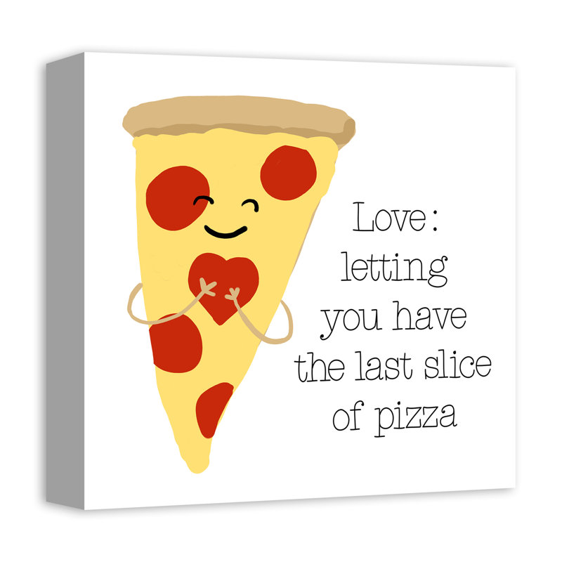 Dernier slice de pizza Mccollough, H 12 po x l 12 po x P 1,25 po