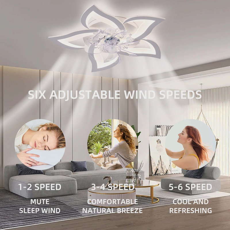 Ventilateur de plafond 14 po Ehme, Blanc