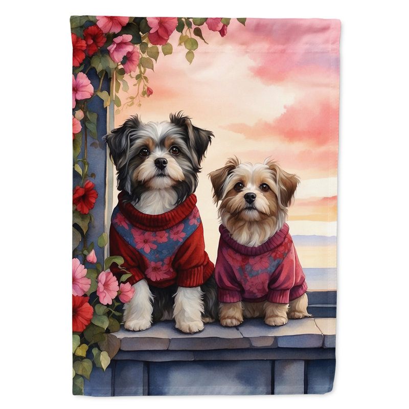 Double Sided 15.5'' H x 11.25'' W Polyester Valentine's Day Garden Flag