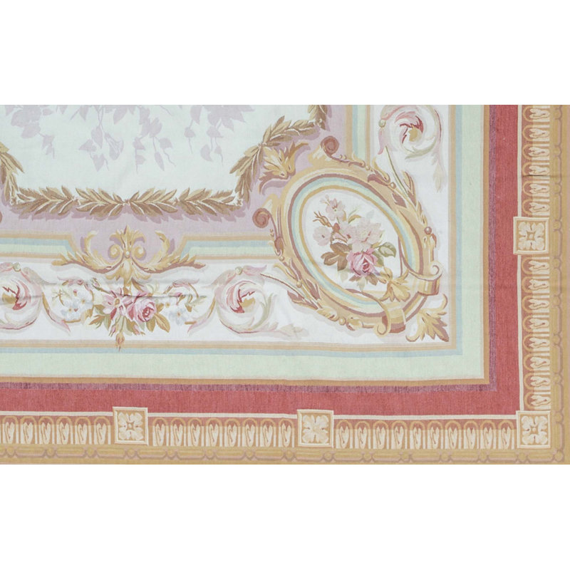 Hand-Knotted High-Quality Beige Area Rug
