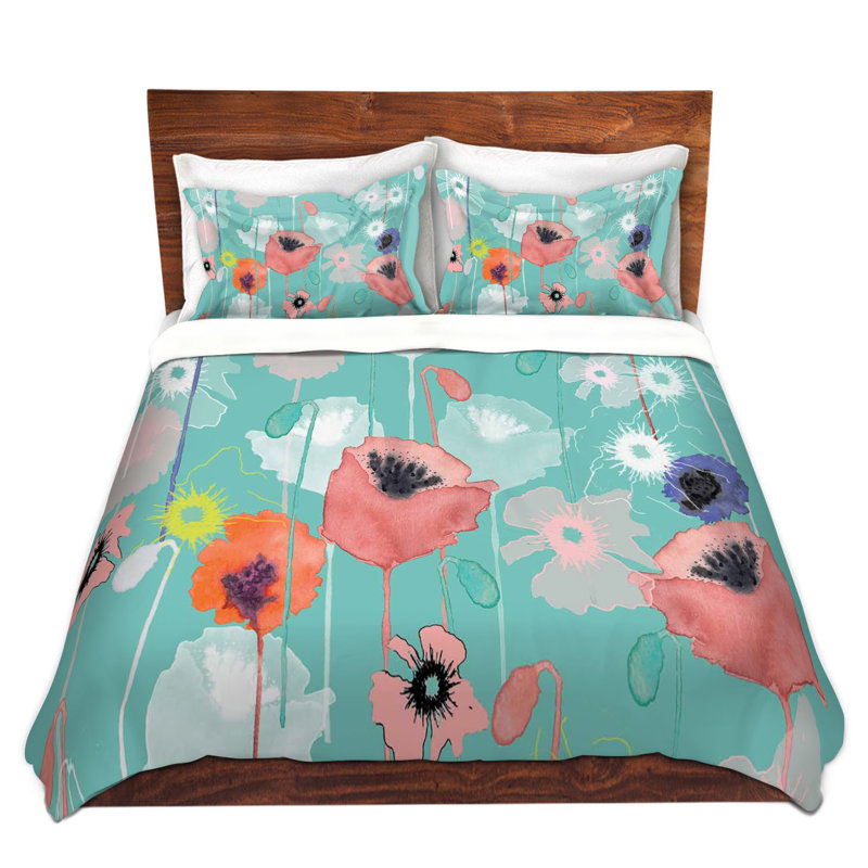 Ensemble de housse de couette à lancement de literie, 1 housse de couette grand + 2 taies standards