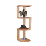 Corner Shelf, 4 Pieces, USA-Grown Solid Hickory Hardwood
